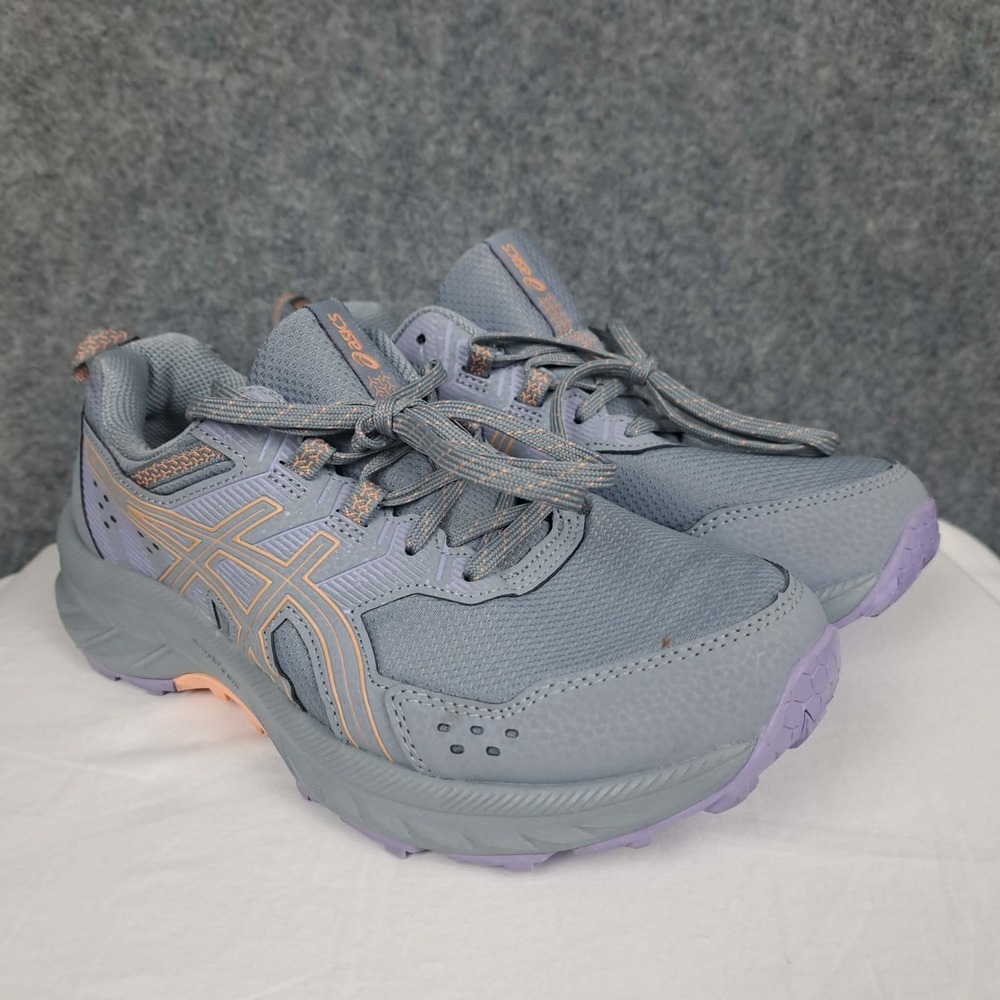 Women's‎ Asics Gel Venture 9 Gray Purple Athletic Sport Shoe Sneaker Size 8 Wide